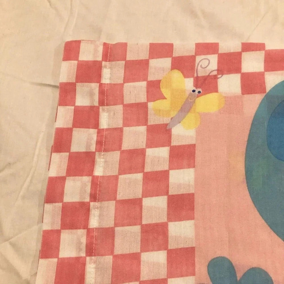 2000 Blues Clues Pillowcase Dan River Pink Flower Standard Pillow Case - Picture 5 of 16